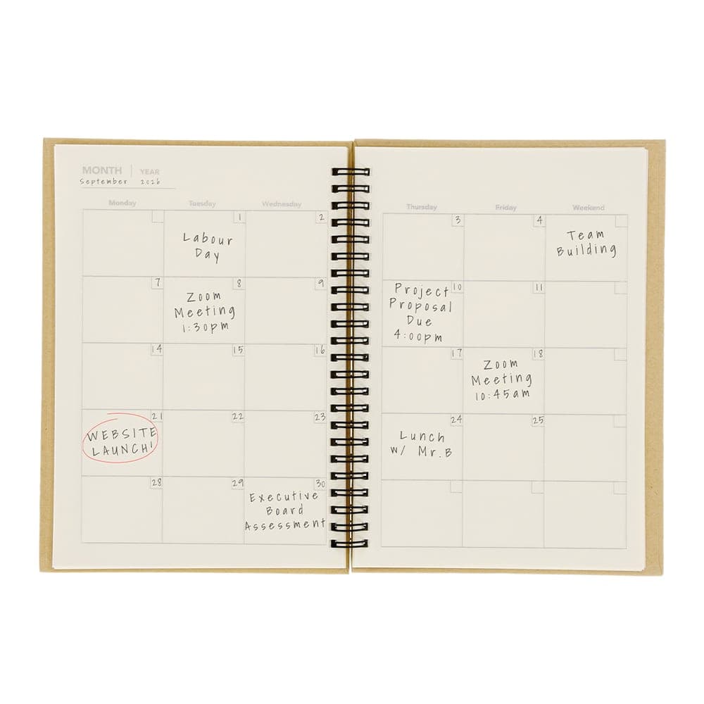 Cahier Planning Mensuel 6