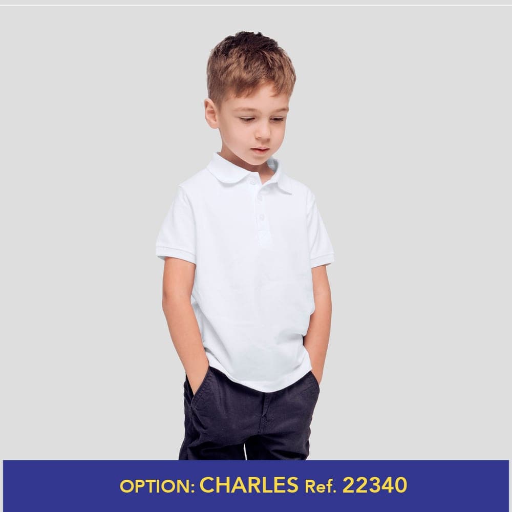 Polo Enfant Blanc "keya"