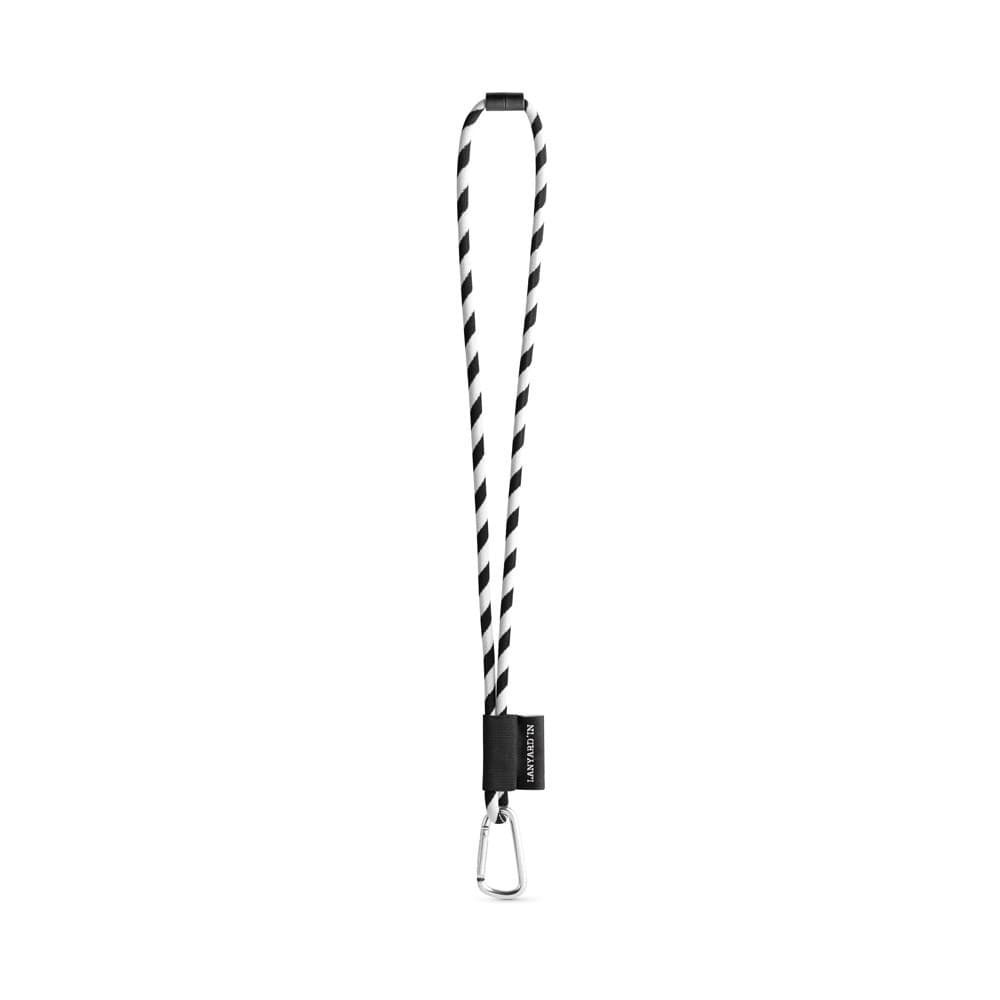 SET Lanière Tube Long (Ø 7 mm) avec mousqueton en forme de D de 55 mm et fermoir de sécurité Ø 7 mm 7